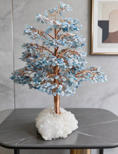 画像をギャラリービューアに読み込む, VICKY YAO - Handmade Natural Crystal Feng Shui Bonsai Tree, Aventurine, Rose Quartz, Clear Quartz &amp; Aquamarine, Crystal Tree Gift