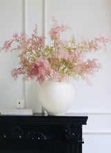 Load image into Gallery viewer, VICKY YAO - Handmade natural coarse texture  pottery Vase textured white Ceramic Wabi Sabi Vase – Rough Pottery 9 stems Flower Arrangement 60x50x70
