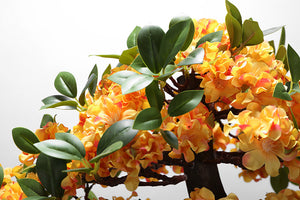 VICKY YAO Faux Bonsai - Exclusive Design Artificial Yellow / Red Bonsai Art 70x90cm H Luxury Home Decor