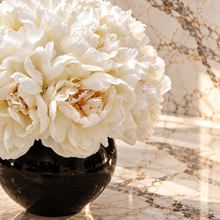 Load image into Gallery viewer, Luxury Faux Silk Flower Arrangement | Realistic White Floral Art by VICKY YAO