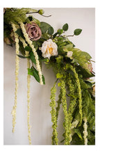 画像をギャラリービューアに読み込む, VICKY YAO-  Floral Arrangement Easy to Attach Banister Garland for Staircase&amp;Wedding Table Décor Ready-to-Use Artificial Flower Art