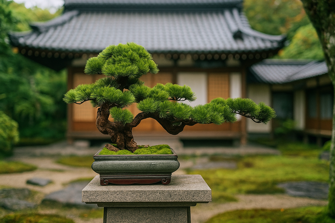 VICKY YAO Faux Bonsai - Exclusive Design Handmade Artificial Bonsai Tree in Realistic Ceramic Pot 70x25x45cm