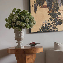 Load image into Gallery viewer, VICKY YAO - Vintage Roman Style Alabaster Look Vase 47cm Classical Stone Sculpture Planter | Antique Greek Relief Urn for Floral Arrangement