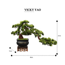 將圖片載入圖庫檢視器 VICKY YAO Fine Bonsai - Best Selling Exclusive Design Handmade Realistic Faux Bonsai Art 43x11x25cmH