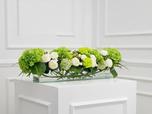 Load image into Gallery viewer, VICKY YAO - Luxury Long Table Floral Centerpiece | Artificial Flower Arrangement | Statement Floral Art | Elegant Dining Table Decor 16”