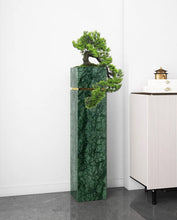 画像をギャラリービューアに読み込む, VICKY YAO - Natural Indian Green Marble Base Artificial Bonsai Luxury Hotel Art Decor Modern Zen Sculpture for Lobby &amp; Interior Design