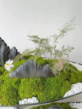 Load image into Gallery viewer, VICKY YAO Design Aesthetic - Exclusive Design Handmade Preserved Moss Feng Shui Realistic Bonsai Art