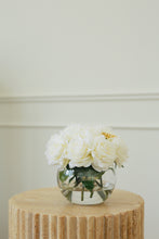 Load image into Gallery viewer, VICKY YAO-Real Touch White Roses Arrangement White Real Touch Flower Arrangement Artificial Faux Silk Flowers Real Touch Roses Centerpiece