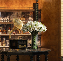 画像をギャラリービューアに読み込む, VICKY YAO Design - Elegant French Floral Arrangement Timeless Elegant Home Decor Romantic Real Touch White Amaryllis Classic Centerpiece