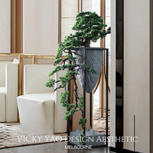 画像をギャラリービューアに読み込む, VICKY YAO Bonsai Art - Realistic Bonsai Installation Art for Luxury Hotels &amp; Interior Design W80xH165cm