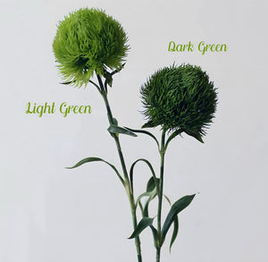 VICKY YAO-Set of 3 Chinese Sweet Plum Branches+ 3 Realistic Touch Green Ball Stems.Artificial Greenery Home Decor Faux Greenery Without Vase