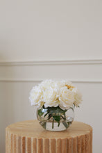 Load image into Gallery viewer, VICKY YAO-Real Touch White Roses Arrangement White Real Touch Flower Arrangement Artificial Faux Silk Flowers Real Touch Roses Centerpiece
