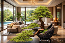 Laden Sie das Bild in den Galerie-Viewer, VICKY YAO Fine Bonsai - Hand Made Exclusive Limited Deluxe Faux Bonsai Art L100 x W50 x H75cm