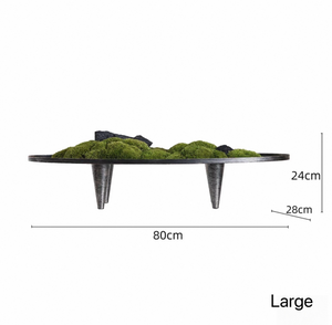 VICKY YAO  - Modern Zen Moss Centerpiece | Elevated Tabletop Landscape Art Japanese Inspired Table Decor Home & Office Decor Wabisabi Design