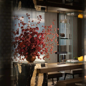 VICKY YAO Fine Art - High-end hotels display handmade faux floral artworks