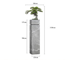 Load image into Gallery viewer, VICKY YAO Faux Bonsai - Exclusive Design Luxury Handmade Marble Stand Faux Bonsai Art Work