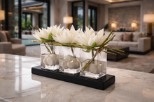 Load image into Gallery viewer, VICKY YAO Design Aesthetic - Exclusive Design Artificial Lotus/Water Lily Flower Arrangement