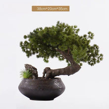 Load image into Gallery viewer, VICKY YAO - Artificial Bonsai Tree Desk Decor, Japanese Style Bonsai, Office Table Decoration, Zen Desktop Ornament, Luxury Workspace Decor