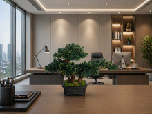 Laden Sie das Bild in den Galerie-Viewer, VICKY YAO - Art Grade Faux Bonsai Tree Luxury Handmade Botanical Sculpture for Elegant Interiors
 L39 x W19 x H29cm