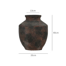 將圖片載入圖庫檢視器 VICKY YAO -  Handmade Japanese studio art pottery Vase textured grey Ceramic Vase – Rough Potter Without flowers Wabi Sabi Vase