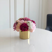 Load image into Gallery viewer, VICKY YAO Faux Floral - Exclusive Design Real Touch Pink Artificial Flowers Arrangement