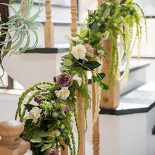 画像をギャラリービューアに読み込む, VICKY YAO-  Floral Arrangement Easy to Attach Banister Garland for Staircase&amp;Wedding Table Décor Ready-to-Use Artificial Flower Art