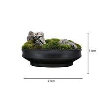 將圖片載入圖庫檢視器 VICKY YAO - Decorative Trays Black Moss Bowl Moss Gifts for Centerpiece Home Office Decor Custom Unique Gift Decorative Bowl Decor Gifts