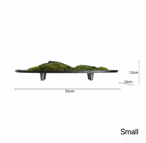 VICKY YAO  - Modern Zen Moss Centerpiece | Elevated Tabletop Landscape Art Japanese Inspired Table Decor Home & Office Decor Wabisabi Design