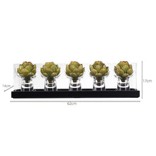 Load image into Gallery viewer, VICKY YAO- Luxury Faux Artichoke Centerpiece | Modern Glass Display Decor | High-End Hotel Lobby Table Styling | Designer Home Accent