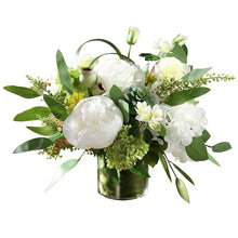 Load image into Gallery viewer, VICKY YAO Faux Floral - Exclusive Design Elegant Nature Artificial White Peony Flower Arrangement