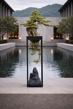 Laden Sie das Bild in den Galerie-Viewer, VICKY YAO Design - Luxury Hotel Bonsai Installations Realistic Artificial Bonsai Art L92 x W30 x H159 cm
