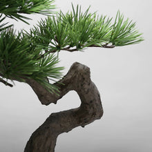 Load image into Gallery viewer, VICKY YAO-Artificial Bonsai Tree Japanese Style Bonsai Faux Pine Tree Zen Garden Decor Home Decor Indoor Sculpture Plant L60xW25xH50