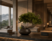 Load image into Gallery viewer, VICKY YAO - Artificial Bonsai Tree Desk Decor, Japanese Style Bonsai, Office Table Decoration, Zen Desktop Ornament, Luxury Workspace Decor
