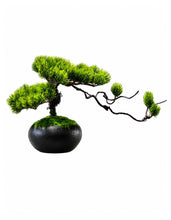Load image into Gallery viewer, VICKY YAO Design Aesthetic - Natural Touch Fresh Green Pine Artificial Bonsai Arrangement