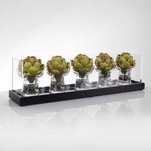 Load image into Gallery viewer, VICKY YAO- Luxury Faux Artichoke Centerpiece | Modern Glass Display Decor | High-End Hotel Lobby Table Styling | Designer Home Accent