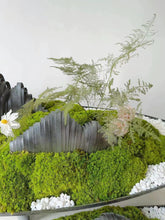 Load image into Gallery viewer, VICKY YAO Design Aesthetic - Exclusive Design Handmade Preserved Moss Feng Shui Realistic Bonsai Art