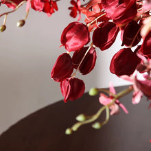 Load image into Gallery viewer, VICKY YAO Faux Floral - Luxury Exclusive Design Handmade Mansion IFIRE Red Faux Floral Art