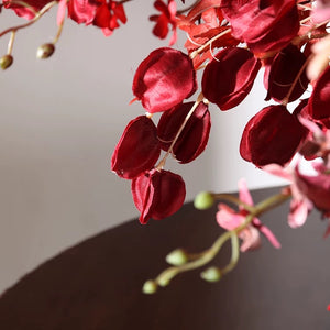 VICKY YAO Faux Floral - Luxury Exclusive Design Handmade Mansion IFIRE Red Faux Floral Art