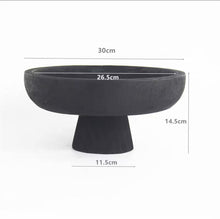 將圖片載入圖庫檢視器 VICKY YAO -Outdoor Indoor Real Preserved Moss Bowl Centerpiece,Preserved Moss Bowl Black Rustic Wooden Coffee Table Centerpiece D12-inch
