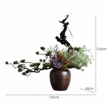 画像をギャラリービューアに読み込む, VICKY YAO - Handcrafted Realistic Bonsai Sculpture with Natural Wood W135xD45xH125