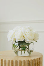 Load image into Gallery viewer, VICKY YAO-Real Touch White Roses Arrangement White Real Touch Flower Arrangement Artificial Faux Silk Flowers Real Touch Roses Centerpiece