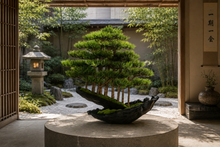 Load image into Gallery viewer, VICKY YAO Fine Bonsai - Exclusive Limited Edition Forest Bonsai Style |Realistic Bonsai Landscape Installation Art Zen Decor L65xW30xH66cm