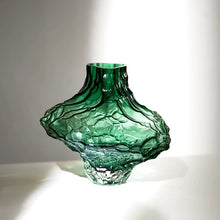 画像をギャラリービューアに読み込む, VICKY YAO - Verdant Elegance Premium Faux Floral Arrangement in Sculpted Emerald Vase