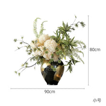 Load image into Gallery viewer, VICKY YAO - Japanese Hotel &amp; Restaurant Commercial Realistic Floral Art Arrangement with Vase Included L90xH80cm