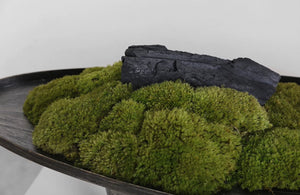 VICKY YAO  - Modern Zen Moss Centerpiece | Elevated Tabletop Landscape Art Japanese Inspired Table Decor Home & Office Decor Wabisabi Design