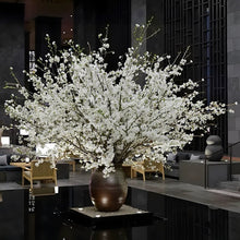 Load image into Gallery viewer, VICKY YAO-Aman Hotel Style Cherry Blossom Arrangement | Luxury Lobby Floral Installation | Large Faux Sakura Tree Art | Japanese Zen Hotel