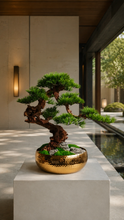 画像をギャラリービューアに読み込む, VICKY YAO Design - Limited Edition Realistic Bonsai Art in Handmade Indian Copper Planter Luxury Sculptural Home Decor L68xW38xH62cm