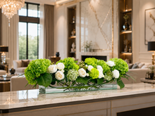 Load image into Gallery viewer, VICKY YAO - Luxury Long Table Floral Centerpiece | Artificial Flower Arrangement | Statement Floral Art | Elegant Dining Table Decor 16”
