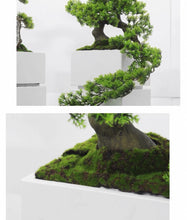 画像をギャラリービューアに読み込む, VICKY YAO - Natural Indian Green Marble Base Artificial Bonsai Luxury Hotel Art Decor Modern Zen Sculpture for Lobby &amp; Interior Design