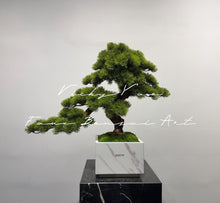 Load image into Gallery viewer, VICKY YAO Fine Art- Exclusive Luxury Faux Bonsai Arrangement With Marble Pot L67 x W34 x H65